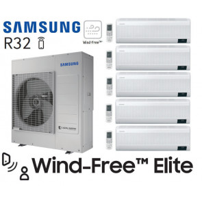 Samsung Wind-Free Elite 5-Split AJ100TXJ5KG + 4 AR07TXCAAWKN + 1 AR12TXCAAWKN