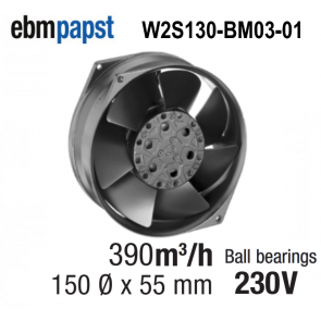EBM-PAPST Axiale ventilator W2S130-BM03-01