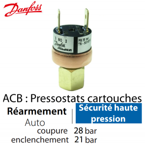 Pressostat Cartouche ACB-2UB514W - 061F7514 Danfoss 