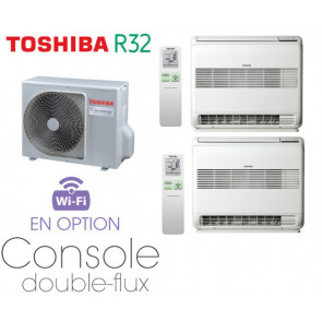 Toshiba DOUBLE-FLUX CONSOLE Bi-Split RAS-2M18U2AVG-E + 2 RAS-B10J2FVG-E