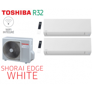 Toshiba SHORAI EDGE WHITE Bi-Split RAS-2M14U2AVG-E + 2 RAS-B07G3KVSG-E