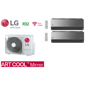 LG Bi-Split ARTCOOL MIRROR MU2R15.U12 + 2 X AM07BK.NSJ