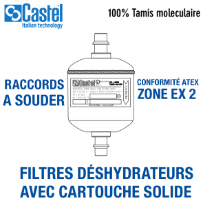 Castel 4303EX/2S filterdroger - 1/4" ODS aansluiting