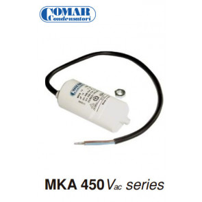 Permanente condensator MKA 4 μF - 450 van Comar - CABLE