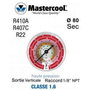 Mastercool HP vervangingsmeter - R22, R407C en R410A