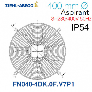 Ziehl-Abegg FN040-4DK.OF.V7P1 Axiaal ventilator