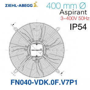 Ziehl-Abegg Axiale ventilator FN040-VDK.0F.V7P1