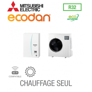 Ecodan CHAUFFAGE SEUL SPLIT HYDROBOX R32 EHSD-VM2D + SUZ-SWM40VA
