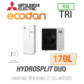 Ecodan Omkeerbare HYDROSPLIT DUO 170L R32 ERPT17X-VM2D + PUZ-WM85YAA