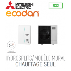Ecodan HYDROSPLIT WANDVERWARMING R32 EHPX-VM2D + PUZ-WM112VAA