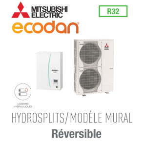 Ecodan omkeerbaar HYDROSPLIT MURAL R32 ERPX-VM2D + PUZ-HWM140VHA