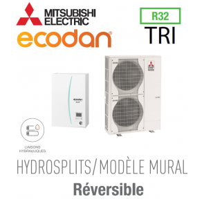 Ecodan réversible HYDROSPLIT MURAL R32 ERPX-VM2D + PUZ-HWM140YHA