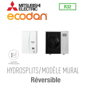 Ecodan réversible HYDROSPLIT MURAL R32 ERPX-VM2D + PUZ-WM112VAA