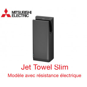 Jet Towel Slim handendroger zwart JT-SB216JSH2-H-NE met verwarming van Mitsubishi
