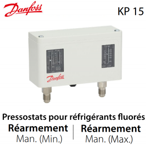 Pressostat double manuel/manuel - 060-124566 - Danfoss 