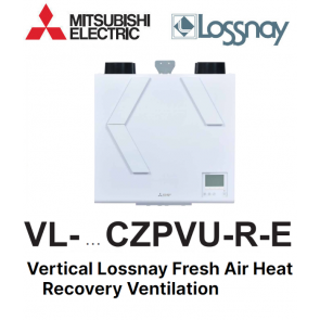 Ventilation verticale à récupération de chaleur VL-350CZPVU-R-E de Mitsubishi