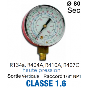 HP drukmeter voor R134a - R404a - R410a- R407c