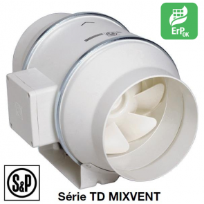 S&P TD-MIXVENT - TD 160/100 N SILENT kanaalventilator  