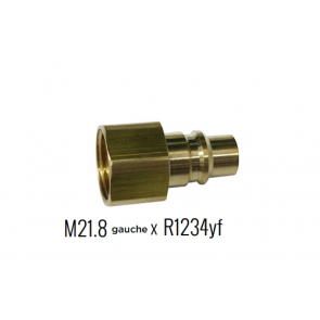 Cilinderadapter M21.8 links F X Snelkoppeling R1234yf