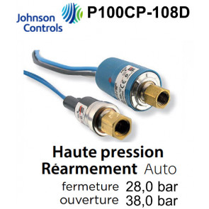 Cartridge drukschakelaar P100CP-108D JOHNSON CONTROLS