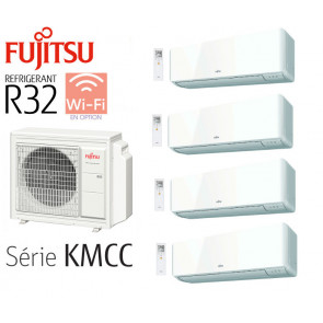 Fujitsu Quadri-Split Muraux AOY80M4-KB + 3 ASY20MI-KMCC + 1 ASY35MI-KMCC