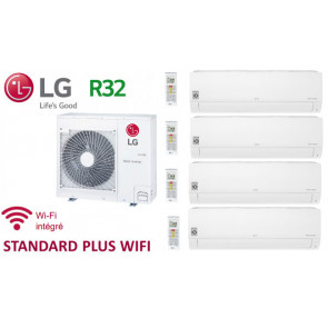 LG Quadri-Split STANDARD PLUS WIFI MU4R27.U42 + 2 X PM05SK.NSA + 1 x PM07SK.NSA+ 1 x PC12SK.NSJ - R32
