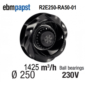 Centrifugaalventilator EBM-PAPST - R2E250-RA50-01- in 230 V