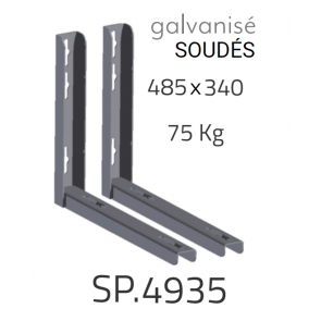 Supports galvanisés 485 x 340 - 75 Kg