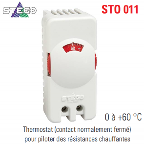 Compacte thermostaat voor regeling van Stego STO 011 verwarmingselementen