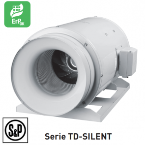 S&P TD-SILENT - TD 1300/250 SILENT 3V ultra stille kanaalventilator