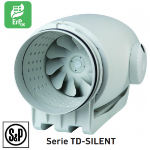 TD-SILENT - TD 350/125 SILENT ultra stille kanaalventilator van S&P