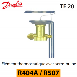 Thermostatisch element TES 20 - 067B3352 - R404A/R507A Danfoss  