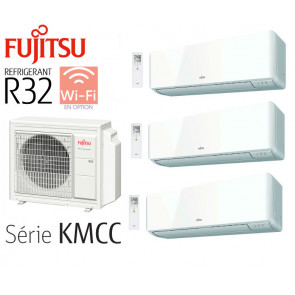 Fujitsu Tri-Split wandmontage AOY71M3-KB + 2 ASY20MI-KMCC + 1 ASY35MI-KMCC