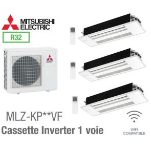 Mitsubishi Tri-split Cassette Inverter 1 voie MXZ-5F102VF + 2 MLZ-KP25VG+ 1 MLZ-KP50VG