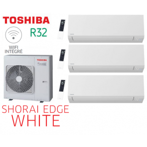 Toshiba SHORAI EDGE WHITE Tri-Split RAS-3M26U2AVG-E + 3 RAS-B10G3KVSG-E