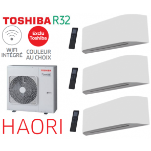 Toshiba HAORI driesplits RAS-3M18G3AVG-E + 2 RAS-M07N4KVRG-E + 1 RAS-B10N4KVRG-E