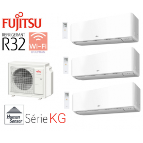 Fujitsu Tri-Split Mural AOY71M3-KB + 2 ASY20MI-KG + 1 ASY35MI-KG