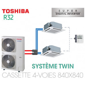 Tweeling Toshiba 840 x 840 SDI R32 eenfasige 4-kanaals cassettes