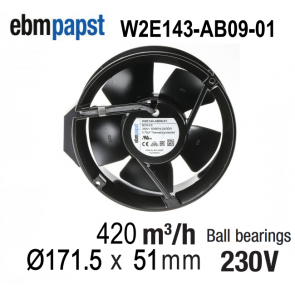 EBM-PAPST Axiale ventilator W2E143-AB09-01